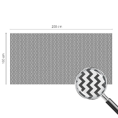 Dekorativní mléčná fólie na sklo Cikcakový vzor