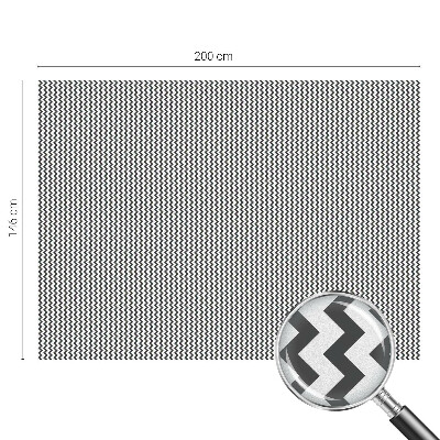 Dekorativní mléčná fólie na sklo Cikcakový vzor