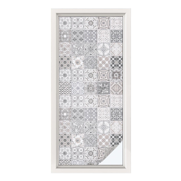 Privátní fólie na okno vitráž Dlaždicové vzory