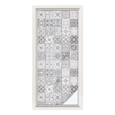 Privátní fólie na okno vitráž Dlaždicové vzory