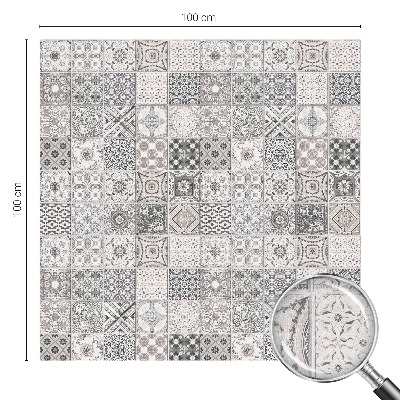 Privátní fólie na okno vitráž Dlaždicové vzory