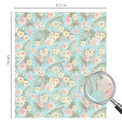 Privátní fólie na okno vitráž Tropický vzor