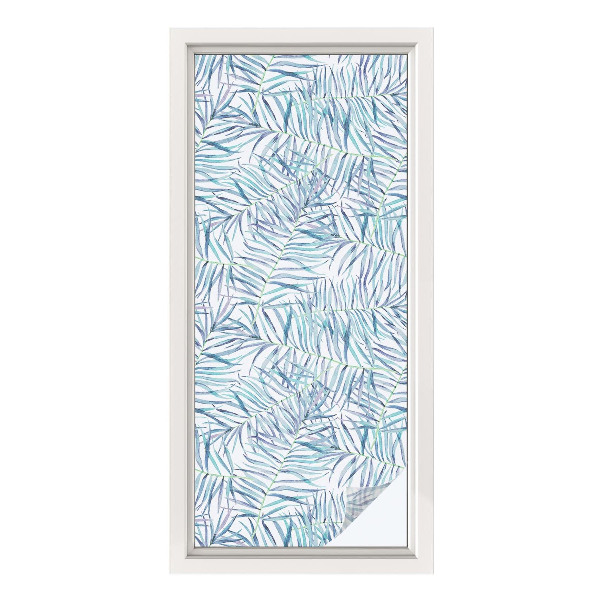 Neprůhledná fólie na sklo dveří Botanický vzor