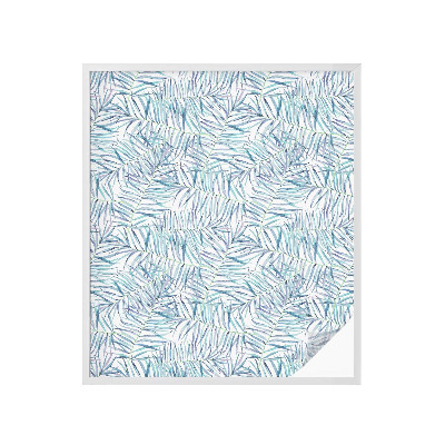 Neprůhledná fólie na sklo dveří Botanický vzor