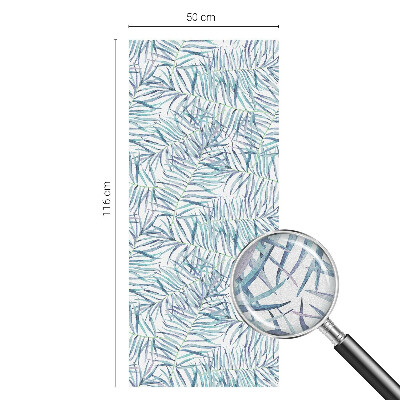 Neprůhledná fólie na sklo dveří Botanický vzor