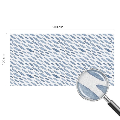 Dekorativní mléčná fólie na sklo Modré tahy