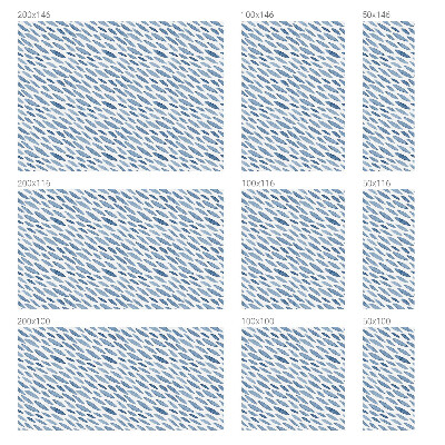 Dekorativní mléčná fólie na sklo Modré tahy