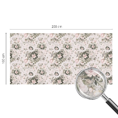 Neprůhledná fólie na sklo dveří Květinová krása