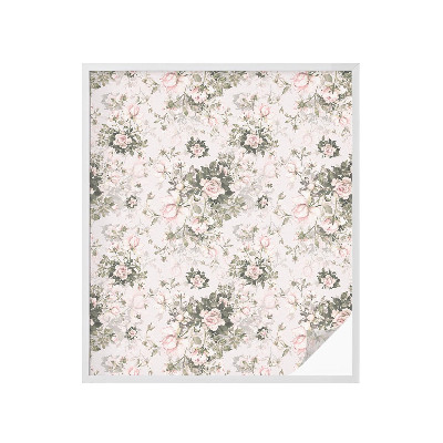 Neprůhledná fólie na sklo dveří Květinová krása