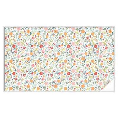 Privátní fólie na okno vitráž Květinový vzor