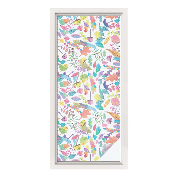 Dekorativní mléčná fólie na sklo Barevné složení