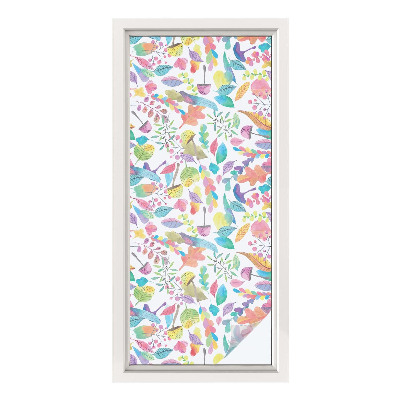 Dekorativní mléčná fólie na sklo Barevné složení