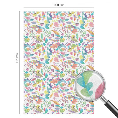 Dekorativní mléčná fólie na sklo Barevné složení