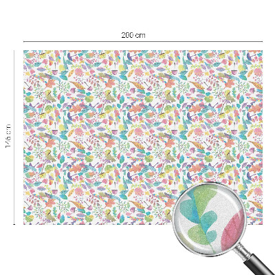 Dekorativní mléčná fólie na sklo Barevné složení