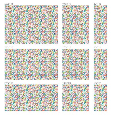 Dekorativní mléčná fólie na sklo Barevné složení