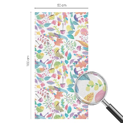 Dekorativní mléčná fólie na sklo Barevné složení