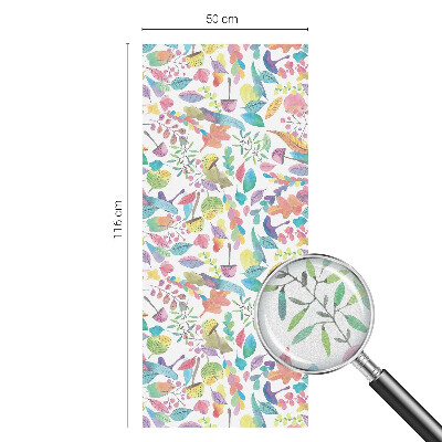 Dekorativní mléčná fólie na sklo Barevné složení