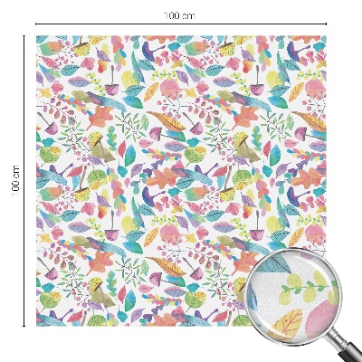 Dekorativní mléčná fólie na sklo Barevné složení