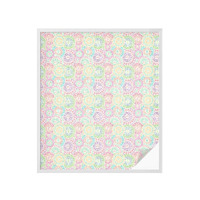 Neprůhledná fólie na sklo dveří Barevné mandaly