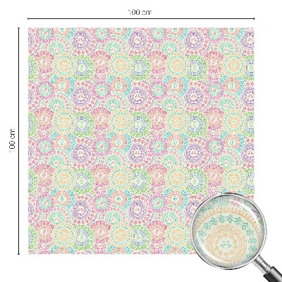 Neprůhledná fólie na sklo dveří Barevné mandaly