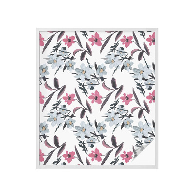 Privátní fólie na okno vitráž Květinový vzor