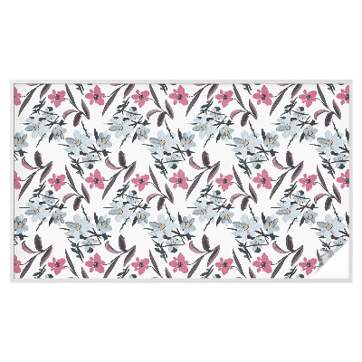 Privátní fólie na okno vitráž Květinový vzor