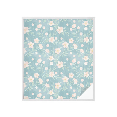 Protisluneční fólie na okna Pastelové květiny