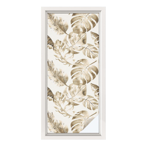 Zatmavovací fólie na okna Tropické rostliny