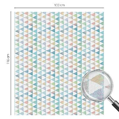 Neprůhledná fólie na sklo dveří Geometrické trojúhelníky