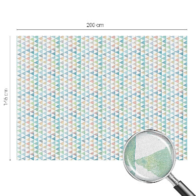 Neprůhledná fólie na sklo dveří Geometrické trojúhelníky