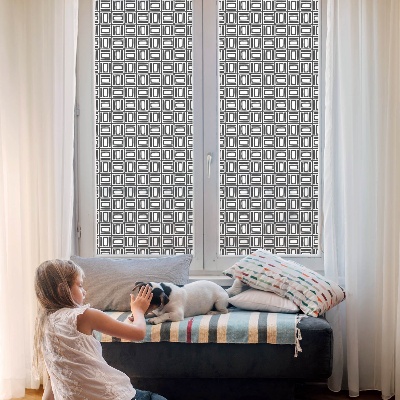 Privátní fólie na okno vitráž Energetický vzorec