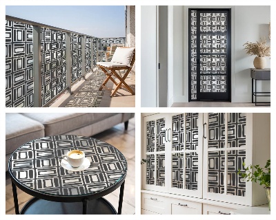 Privátní fólie na okno vitráž Energetický vzorec