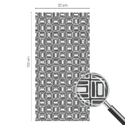 Privátní fólie na okno vitráž Energetický vzorec