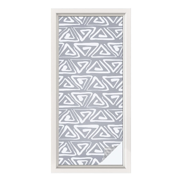 Dekorativní mléčná fólie na sklo Geometrický minimalismus