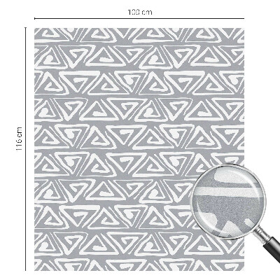 Dekorativní mléčná fólie na sklo Geometrický minimalismus