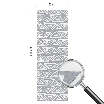 Dekorativní mléčná fólie na sklo Geometrický minimalismus