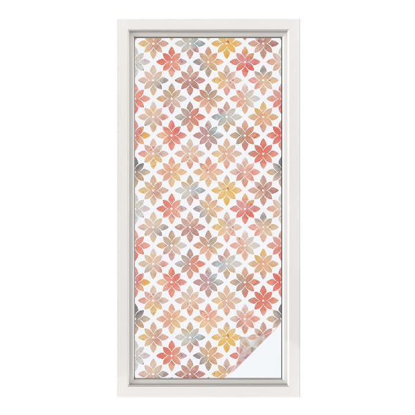 Neprůhledná fólie na sklo dveří Květinová krása