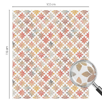 Neprůhledná fólie na sklo dveří Květinová krása