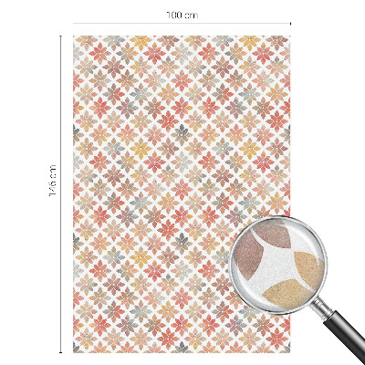 Neprůhledná fólie na sklo dveří Květinová krása