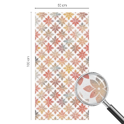 Neprůhledná fólie na sklo dveří Květinová krása