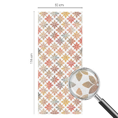 Neprůhledná fólie na sklo dveří Květinová krása