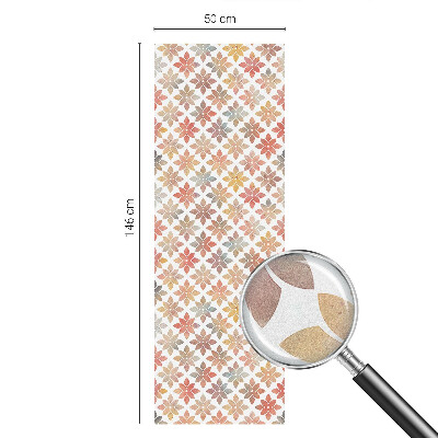 Neprůhledná fólie na sklo dveří Květinová krása