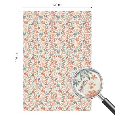 Privátní fólie na okno vitráž Květinové aranžmá