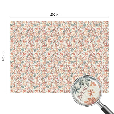 Privátní fólie na okno vitráž Květinové aranžmá