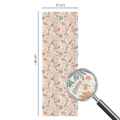 Privátní fólie na okno vitráž Květinové aranžmá