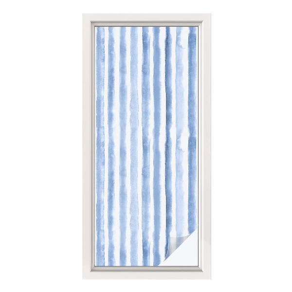 Zatmavovací fólie na okna Modré pruhy