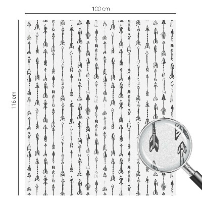 Neprůhledná fólie na sklo dveří Geometrické šipky