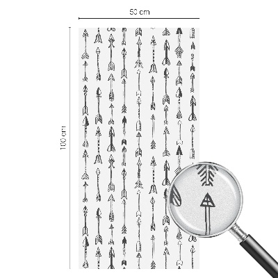 Neprůhledná fólie na sklo dveří Geometrické šipky