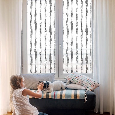 Dekorativní mléčná fólie na sklo Abstraktní linie