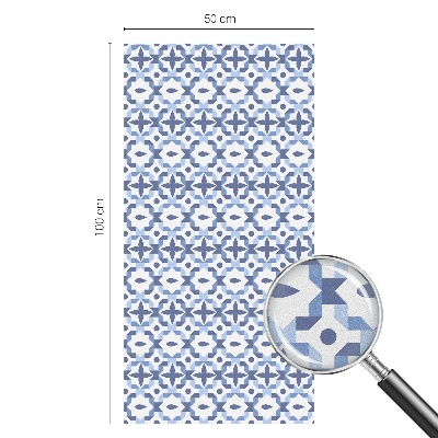 Zatmavovací fólie na okna Modrá mozaika